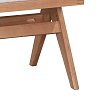 Καρέκλα Winslow pakoworld ξύλο rubberwood ανοικτό καρυδί-pvc rattan φυσικό-ύφασμα γκρι 2τμχ 247-000002