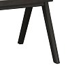 Πολυθρόνα Winslow pakoworld ξύλο rubberwood μαύρο-pvc rattan φυσικό-ύφασμα γκρι 2τμχ 247-000005