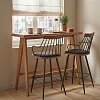 Τραπέζι Bar Winslow pakoworld ξύλο rubberwood ανοικτό καρυδί 120x45x100εκ 247-000006