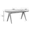 Τραπέζι Winslow pakoworld ξύλο rubberwood σε ανοιχτό καρυδί χρώμα 180x85x75εκ 247-000021