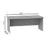 Γραφείο εργασίας Anze pakoworld φυσικό μελαμίνης 180x93.5x75εκ 248-000014