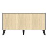 Μπουφές Billie pakoworld ανθρακί-sonoma 149x40x77εκ 248-000029