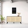 Μπουφές Billie pakoworld ανθρακί-sonoma 149x40x77εκ 248-000029