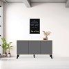 Μπουφές Billie pakoworld sonoma-ανθρακί149x40x77εκ 248-000034