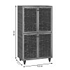 Παπουτσοθήκη-ντουλάπι Ronan pakoworld χρώμα wenge 70.5x35x122εκ 249-000018
