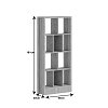 Βιβλιοθήκη Dividre pakoworld sonoma oak μελαμίνης 80x30x181εκ 249-000049