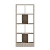 Βιβλιοθήκη Dividre pakoworld sonoma oak μελαμίνης 80x30x181εκ 249-000049