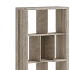 Βιβλιοθήκη Dividre pakoworld sonoma oak μελαμίνης 80x30x181εκ 249-000049