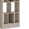 Βιβλιοθήκη Dividre pakoworld sonoma oak μελαμίνης 80x30x181εκ 249-000049