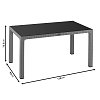 Τραπέζι Explore pakoworld με UV protection PP καφέ 150x90x73.5εκ 253-000029