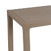 Τραπέζι Explore pakoworld με UV protection PP cappucino 90x90x73.5εκ 253-000032