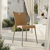 Καρέκλα Crafted pakoworld PP cappucino-αλουμίνιο γκρι 253-000037