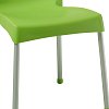 Καρέκλα Crafted pakoworld PP πράσινο-αλουμίνιο γκρι 253-000039