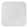 Τραπέζι Icon pakoworld PP σε λευκή απόχρωση 80x80x74.5εκ 253-000118