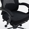 Καρέκλα γραφείου διευθυντή με υποπόδιο Titan pakoworld Premium Quality ύφασμα-mesh χρώμα μαύρο 256-000003