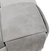 Σκαμπό Jisko pakoworld γκρι βελούδο 38x38x40εκ 257-000029