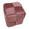 Σκαμπό Jisko pakoworld σάπιο μήλο βελούδο 38x38x40εκ 257-000030