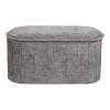 Σκαμπό-μπαούλο Trebia pakoworld γκρι ύφασμα 76x38x38εκ 257-000051