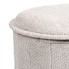Σκαμπό-μπαούλο Trebia pakoworld κρεμ ύφασμα 76x38x38εκ 257-000052