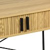 Γραφείο εργασίας Scandi pakoworld MDF/Metal σε φυσική απόχρωση με μεταλλικά μαύρα πόδια 120x60x76,5εκ 260-000024