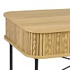 Γραφείο εργασίας Scandi pakoworld MDF/Metal σε φυσική απόχρωση με μεταλλικά μαύρα πόδια 120x60x76,5εκ 260-000024