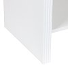 Κομοδίνο Zeplen pakoworld MDF σε λευκή απόχρωση 40x30x53εκ 260-000026