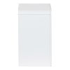 Κομοδίνο Zeplen pakoworld MDF σε λευκή απόχρωση 40x30x53εκ 260-000026