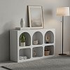 Μπουφές Emersi pakoworld με ράφια mdf σε λευκή απόχρωση 120x35x76εκ 260-000040