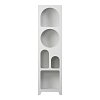 Βιβλιοθήκη Emersi pakoworld mdf σε λευκή απόχρωση 48x35x180εκ 260-000041