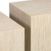 Τραπέζι σαλονιού Sandu pakoworld σετ 2τεμ mdf σε όψη τραβερτίνας 260-000044