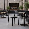 Καρέκλα Amvroan στοιβαζόμενη pakoworld με UV protection ανθρακί pp 51x49x79.5εκ 262-000034