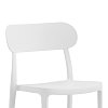 Καρέκλα Amvroan στοιβαζόμενη pakoworld με UV protection λευκό pp 51x49x79.5εκ 262-000035