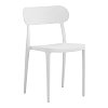 Καρέκλα Amvroan στοιβαζόμενη pakoworld με UV protection λευκό pp 51x49x79.5εκ 262-000035