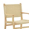 Πολυθρόνα Julien pakoworld rubber wood και σχοινί σε φυσική απόχρωση 62x60x85εκ 263-000006