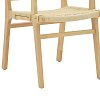 Πολυθρόνα Julien pakoworld rubber wood και σχοινί σε φυσική απόχρωση 62x60x85εκ 263-000006