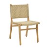 Καρέκλα Julien pakoworld rubberwood φυσικό-έδρα φυσικό σχοινί 61x54x85εκ 263-000007
