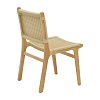 Καρέκλα Julien pakoworld rubberwood φυσικό-έδρα φυσικό σχοινί 61x54x85εκ 263-000007