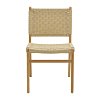 Καρέκλα Julien pakoworld rubberwood φυσικό-έδρα φυσικό σχοινί 61x54x85εκ 263-000007