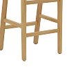 Σκαμπό μπαρ Julien pakoworld rubberwood φυσικό-έδρα φυσικό σχοινί 45x46x95εκ 263-000008