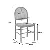 Καρέκλα Alessia pakoworld ξύλο οξιάς-rattan φυσικό 43x44x89εκ 263-000010
