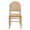 Καρέκλα Alessia pakoworld ξύλο οξιάς-rattan φυσικό 43x44x89εκ 263-000010