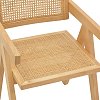 Πολυθρόνα Winslow pakoworld φυσικό rubberwood 52x59x79εκ 263-000022