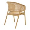 Πολυθρόνα Wenzy pakoworld φυσικό Rattan - μασίφ ξύλο toon 58x58x82εκ 263-000028