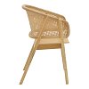 Πολυθρόνα Wenzy pakoworld φυσικό Rattan - μασίφ ξύλο toon 58x58x82εκ 263-000028