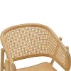 Πολυθρόνα Wenzy pakoworld φυσικό Rattan - μασίφ ξύλο toon 58x58x82εκ 263-000028