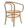 Πολυθρόνα Verfie pakoworld φυσικό ξύλο οξιάς 55x50x83εκ 263-000029