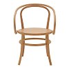Πολυθρόνα Verfie pakoworld φυσικό ξύλο οξιάς 55x50x83εκ 263-000029