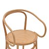 Πολυθρόνα Verfie pakoworld φυσικό ξύλο οξιάς 55x50x83εκ 263-000029