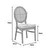 Καρέκλα Canco pakoworld φυσικό rubberwood-φυσικό rattan 50x53x98εκ 263-000032