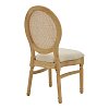 Καρέκλα Canco pakoworld φυσικό rubberwood-φυσικό rattan 50x53x98εκ 263-000032